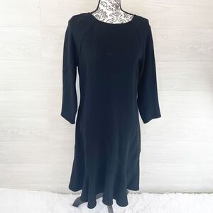 Rickie Freeman for Teri Jon Flare Wool Midi Dress